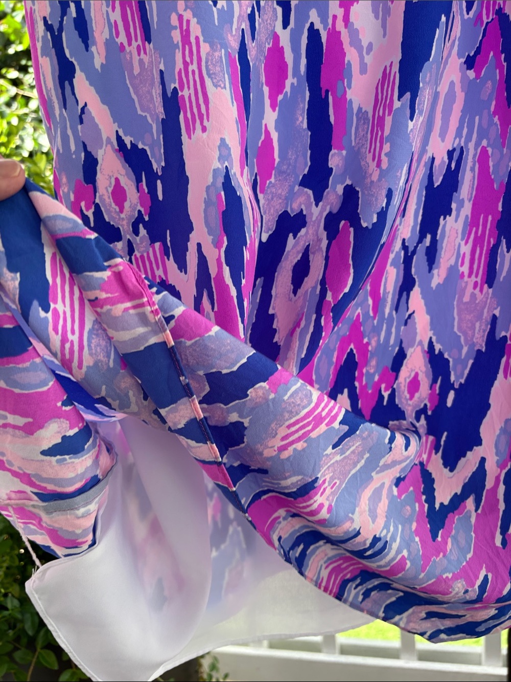 Lilly Pulitzer Lela Amethyst Kaleidoscope Silk Dress “One Too Many” Thin Straps💖 - Picture 5 of 6